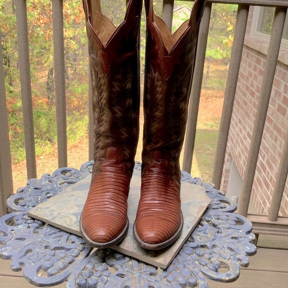 Vintage Panhandle Slim Brown Western Boots Women’s Size 6 Narrow - Picture 2 of 15